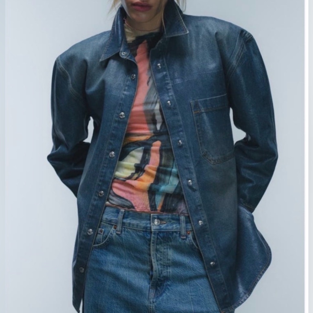 Topshop Denim Shirt Jacket